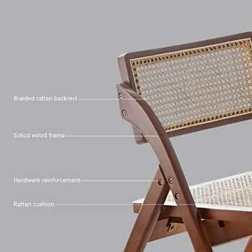 LXMZGZ Modern Folding Chair for Small Spaces Stylish