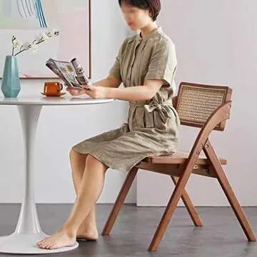 LXMZGZ Modern Folding Chair for Small Spaces Stylish