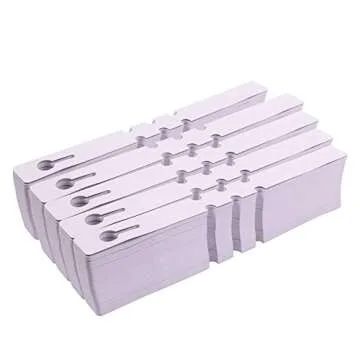 KINGLAKE 1000 Pcs White Durable Plastic Plant Tree Tags - Ideal for Home and Garden!