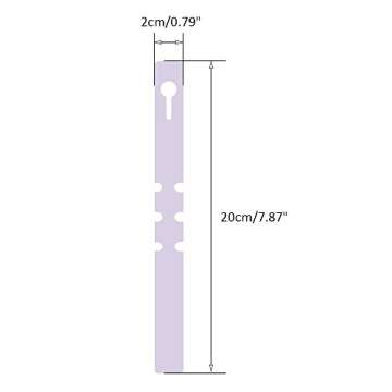 KINGLAKE 1000 Pcs White Plastic Plant Tree Tags Garden Plant Lables Plant Hanging Tags 2x20cm Wrap Around Nursery Garden Labels Large Writing Surface (Box of 1000)