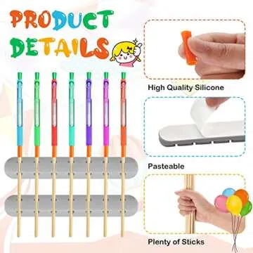 46 Pcs UV Epoxy Glitter Pen Holder Stand Turner Accessories with Nonstick Sleeves Silicone Pen Plugs Wooden Dowels Rods for DIY Craft Enthusiast