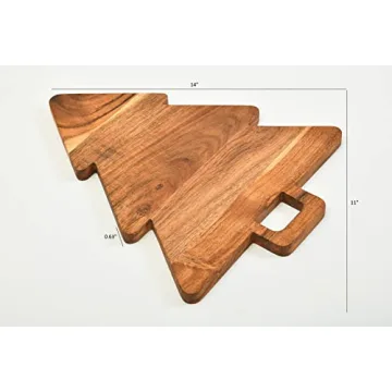 WOODLERY Tree Shaped Cutting Board for Serving and Decor