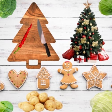 WOODLERY Tree Shaped Cutting Board for Serving and Decor