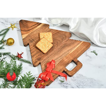 WOODLERY Tree Shaped Cutting Board for Serving and Decor