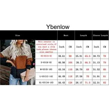 Stylish Ybenlow Fall Sweater for Women Casual Pullover