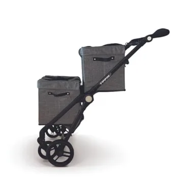 Grey VOOMcart Lightweight Collapsible Grocery Cart