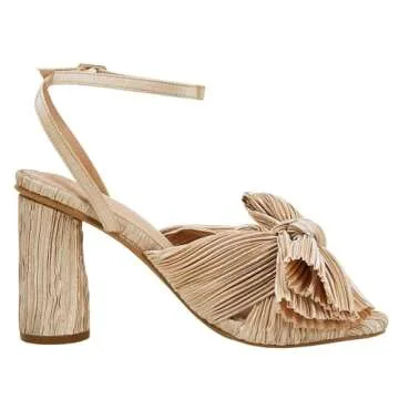 VETASTE Bow Knot Heeled Sandals for Stylish Comfort