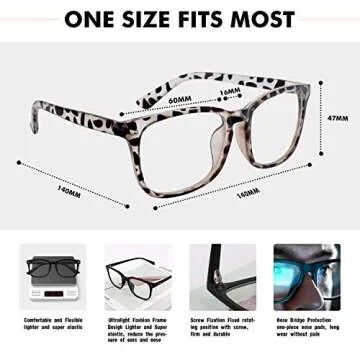 Stylish Blue Light Blocking Glasses for Eye Comfort