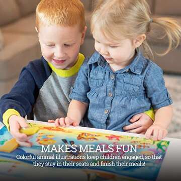 HomeWorthy 60 Pack Disposable Placemats for Baby, 3 Design Pack Baby Eating Mat, 12" x 18" Sticky Kids Placemats, Baby & Toddler Placemat for Restaurants, Plastic Kids Placemats for Dining Table