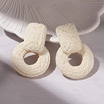 Stylish Summer Raffia Earrings for Any Occasion