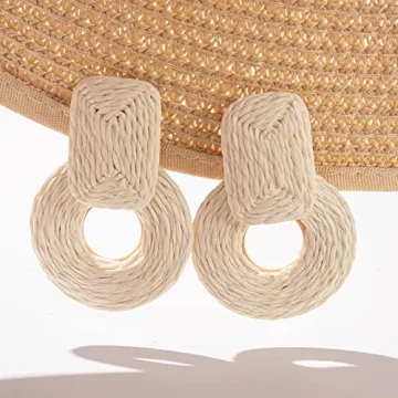 Stylish Summer Raffia Earrings for Any Occasion