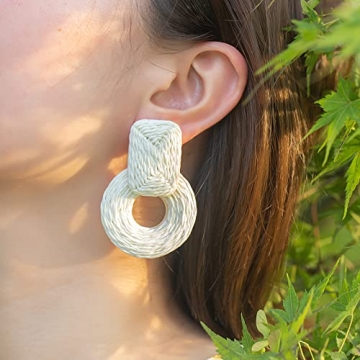 Stylish Summer Raffia Earrings for Any Occasion