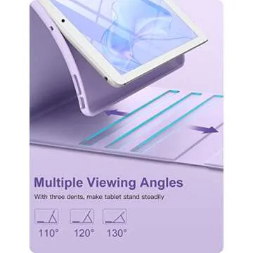 Hamile iPad Case with Backlit Keyboard 10.2 Inch