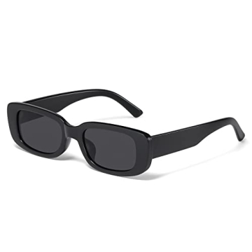 Trendy Y2K 90s Rectangle Sunglasses UV400 Protection