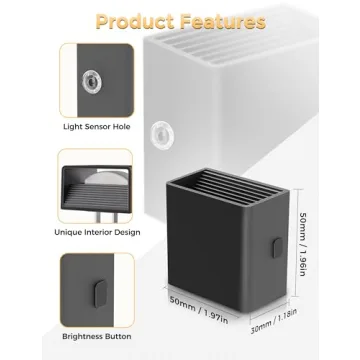 DORESshop LED Night Lights Plug into Wall [2 Pack], Plug in Nightlight, 3 Level Brightness Adjustable Night Light, Dusk to Dawn Sensor, Nightlights for Adults, Bedroom, Bathroom, Hallway, 3000K