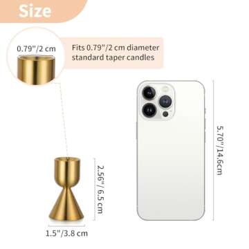 Elegant NUPTIO Gold Candle Stick Holders for Events