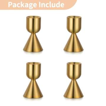 Elegant NUPTIO Gold Candle Stick Holders for Events