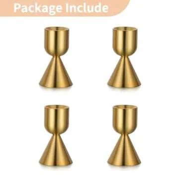 Elegant NUPTIO Gold Candle Stick Holders for Events