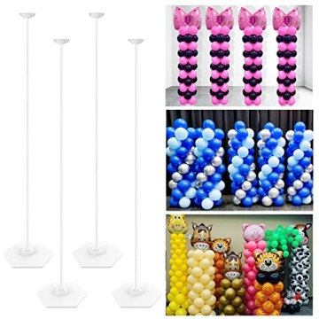 YALLOVE 63 Inch Durable Balloon Column Stand - Versatile Party Decoration