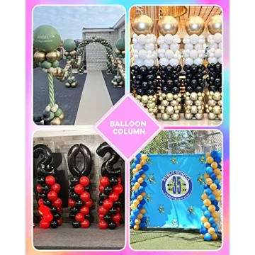 YALLOVE Metal Balloon Column Stand - Easy to Assemble