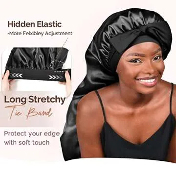 YANIBEST Silk Bonnet for Women Long Hair Sleeping Cap