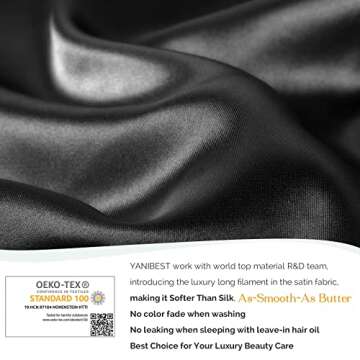 YANIBEST Silk Bonnet for Women Long Hair Sleeping Cap