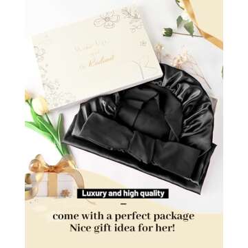 YANIBEST Silk Bonnet for Women Long Hair Sleeping Cap