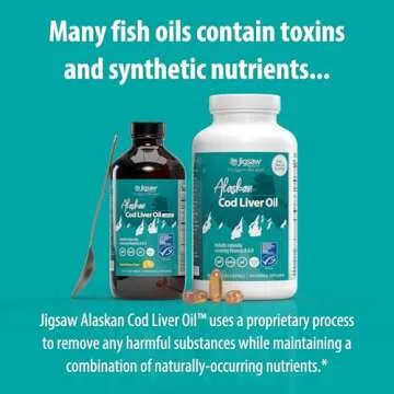 Jigsaw Alaskan Cod Liver Oil with 900 mg Omega-3s - 180 Softgels