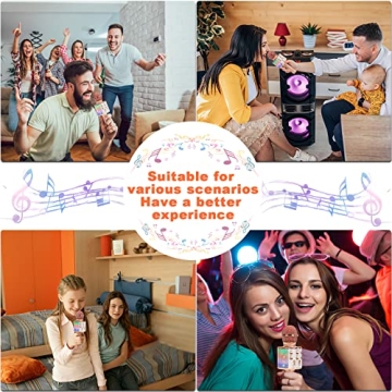 Alversun Wireless Karaoke Microphone for Kids 3-12