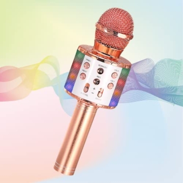 Alversun Wireless Karaoke Microphone for Kids 3-12
