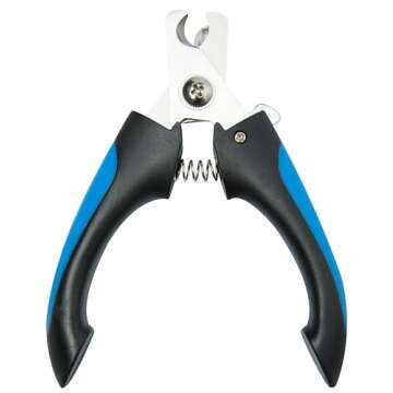 iQualite 8PCS Dog Brush For Shedding, Pet Grooming Kit for Dogs & Cats: Self Cleaning Slicker Brush, Deshedding Dog Brush, Bath Brush, Pets Nail Clippers & Complete Comb Set (Blue)