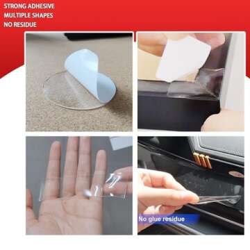 Urdar Brunnr Double Sided Tape for Hanging Picture Poster Decorations, Removable Strong Mounting Adh...