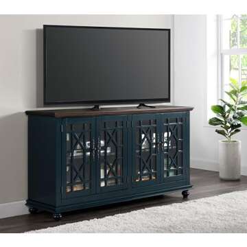 Martin Svensson Home Palisades Blue Console with USB Ports