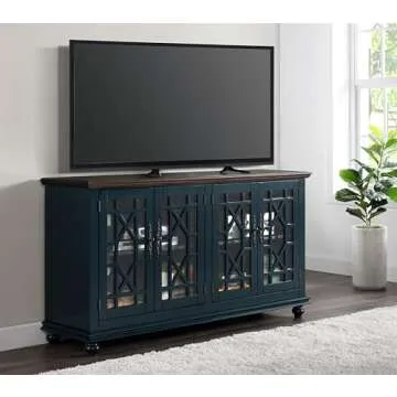 Martin Svensson Home Palisades Blue Console with USB Ports