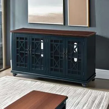 Martin Svensson Home Palisades Blue Console with USB Ports