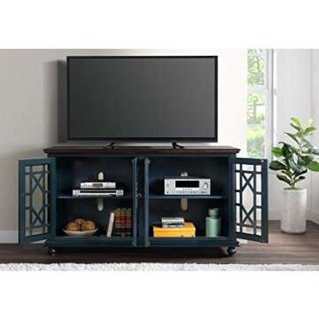 Martin Svensson Home Palisades Blue Console with USB Ports