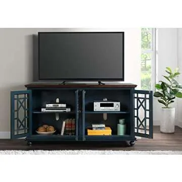 Martin Svensson Home Palisades Blue Console with USB Ports