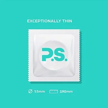 P.S. Condoms Ultra Thin Vegan Latex 12 Pack - Comfort & Safety