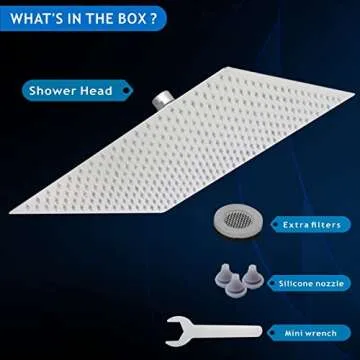 Voolan Oversize Rain Shower Head - Full Body Coverage