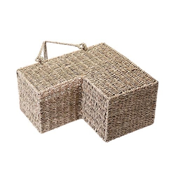 Durable Handmade Wicker Staircase Basket Organizer