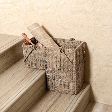Durable Handmade Wicker Staircase Basket Organizer