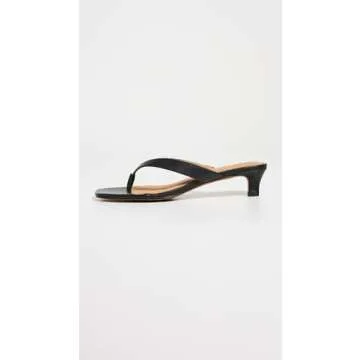 Madewell Women's The Irene Thong Sandals, True Black, 8.5 Medium US