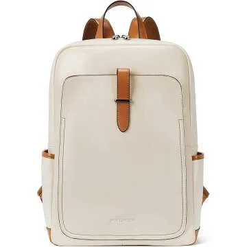 BOSTANTEN Women's Leather Laptop Backpack 15.6"