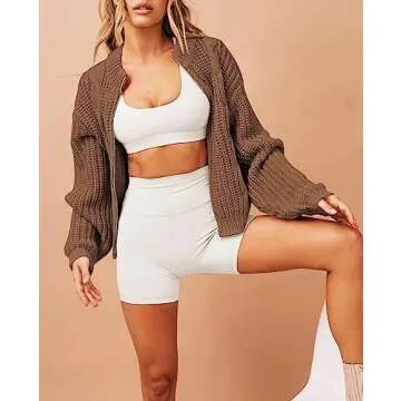 Stylish Women's Fall Crop Cardigan - Comfortable & Cozy