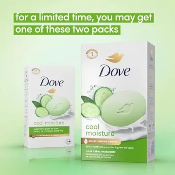 Dove Cool Moisture Bar Soap, Cucumber & Green Tea Scent