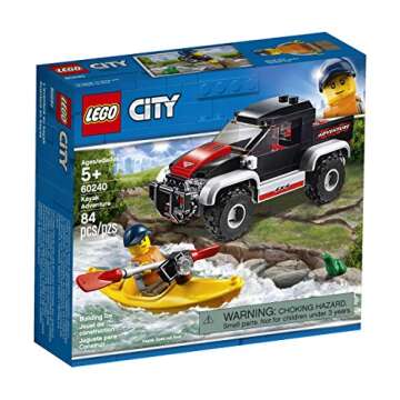 LEGO City Great Vehicles Kayak Adventure 60240 Building Kit (84 Pieces)