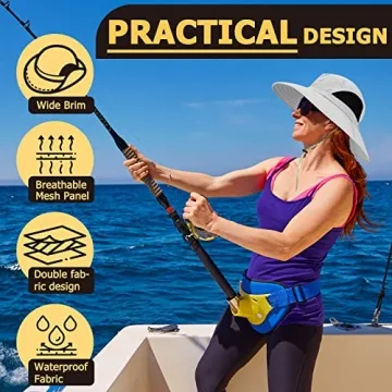 Ordenado Women’s Sun Hat Waterproof UV Protection for Summer