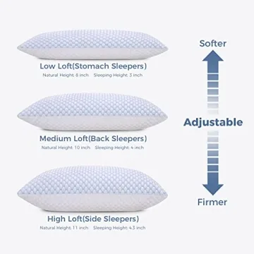 OSBED Cooling Memory Foam Pillows - Adjustable Comfort Set