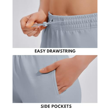 PINSPARK Women's Athletic Sweat Shorts with Pockets