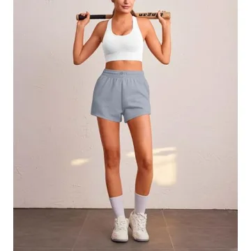 PINSPARK Women's Athletic Sweat Shorts with Pockets